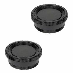 2 Pack Camera Body Cap & Rear Lens Cap Compatible For Nikon D3500 D3400 D3300 D3200 D3100 D5100 D5200 D5300 D5500 D5600 D7000 D7100