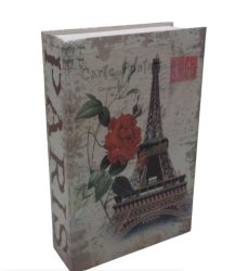 Secure Large Hidden Book Safe - Eifel Tower Design