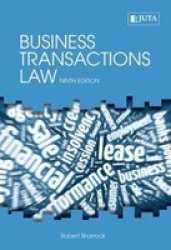Business Transactions Law Paperback 9th Ed