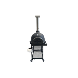 Magnifique - Wood-fire Pizza Oven Optional Mobile Stand - Midnight Black