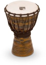 Origins Series Rope Tuned 7 Inch African Mask Wood Djembe Natural