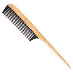 Breezelike Wooden Hair Comb - No Static Natural Detangler Sandalwood Horn Comb - Handmade Fine Tooth Teasing Tail Comb With Giftbox