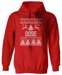 Doss Ugly Sweater Christmas Holiday Adult Hoodie For Men & Women