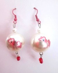 Hand Crafted Earrings- Pinkie Pie My Little Pony