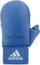 Adidas Wkf Karate Mitt With Thumb Blue XL