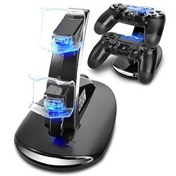 Playstation 4 Charger Cbsky Dual USB Charging Charger Docking Station Stand For Playstation 4 PS4 Controller
