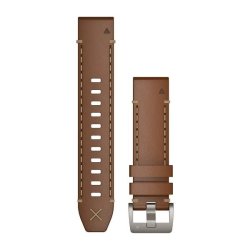 Garmin Quickfit 22 Watch Straps - Italian Vacchetta Leather Strap