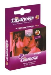 CASANOVA Strawberry Condoms 4EA