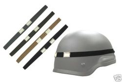 Kevlar Or Mich Helmet Band With Two Luminous Tabs Cat Eyes - Coyote Tan