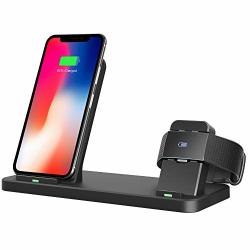 Tensea Compatible With Fitbit Charge 2 Charger 2 In 1 Fast Qi Phone Wireless Charging Stand And Charging Dock Compatible For Fitbit Charge 2