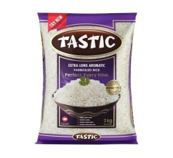 Tastic Extra Long Grain Aromatic Parboiled Rice Parboiled Rice 1 X 2KG