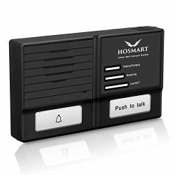 Hosmart 1500FT Wireless Digital Outdoor Doorbell Intercom System 1 Transmitter Must Add To An Existing Hosmart Intercom System Or Doorbell System To Work