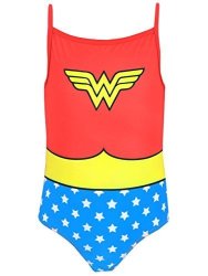 DC Comics Wonder Woman Girls' Wonder Woman Swimsuit Size 4