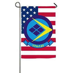 Anleygardeflagsu VFA-146 Blue Diamonds Yard Flag Patio Garden Flags Outdoor Banner 12 18INCH
