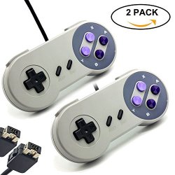 Brhe 2 Pack Game Controller For Nintendo Snes Classic MINI Edition Console Super Nes Wired Gamapad Retro Style Joystick 2017