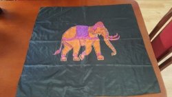 100 Thai Silk Scarve With Elephant Pattern design