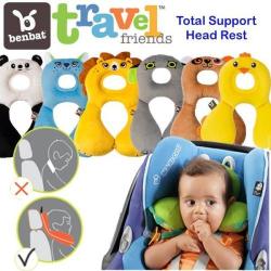 Authentic Benbat Travel Friends - Total Support Headrest - Mouse - Ages 1 - 4 Years