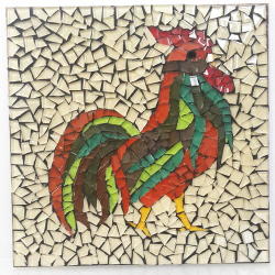 Mosaic Diy Project Kit - Rooster