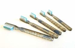 5-PACK New Fun Blue Lace Vintage Toothbrushes By Alan Stuart Of New York