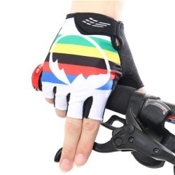 Cycling Gloves Breathable Mtb Bike Padded Shockproof Short Finger Bicycle Gloves Windpr... - 001 M