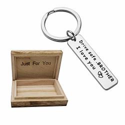Drive Safe Keychain Brother I Love You Keychain Gift For Brother Family Jewelry