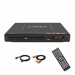 225MM DVD Player Compatible With CD DVD MP3 Disc Player With Remote Control USB Port Support HDMI Output Blueray Disc Not Support Black