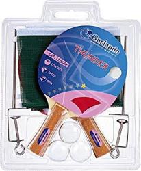 Garlando Thunder Plus Table Tennis Accessory Set 2 Rackets paddles 3 Balls Net And Posts
