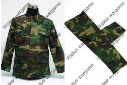 Us Navy Seal Woodland Bdu Uniform Set ---size Large
