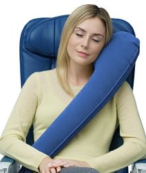 ULTIMATE Travelrest - Travel Pillow Neck Pillow - Ergonomic Patented & Adjustable For Airplanes Cars Buses Trains Office Napping Camping Wheelchairs Rolls Up Small