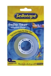 Sello Tear Clear Tape - Perforated 18MMX25M Box Of 10