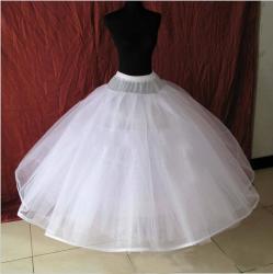 Fansmile 8 Layers No Bone White Tulle Puffy Petticoat Wedding Accessories