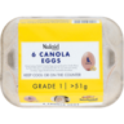 Nulaid Premium Grade 1 Canola Large Eggs 6 X 51G