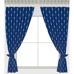 Tottenham Hotspur - Repeat Crest Curtains - 54 Inch