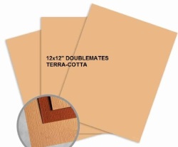 12x12" Doublemates - Terracotta 5x Sheets