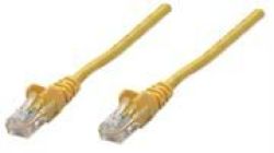 Intellinet Network Cable CAT5E Utp - RJ45 Male RJ45 Male 15.0 M 50 Ft. Yellow Retail Box No Warranty