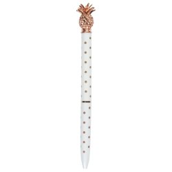 Polka Dot Pineapple Metal Pen