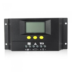 30a 12v 24v Intelligent Lcd Pwm Solar Charge Controller Solar Panel Battery Regulator - H9193