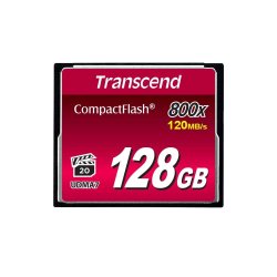 Transcend - 128GB 800X Cf Compact Flash Memory Card