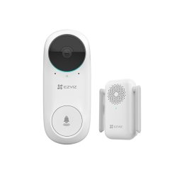 Ezviz DB2 Kit Battery-powered Video Doorbell Kit - 2K Resolution 5200MAH Wi-fi Chime Ir Night Vision