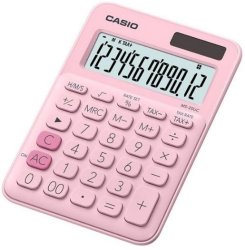 Casio MS-20UC-PK-S-UC Pink 12 Digit Desktop Calculator
