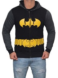Miracle Tm Batman Arkham Knight 2017 Hoodie - Mens Zip Up Costume Hoodie Small