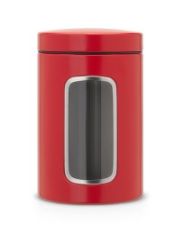 Brabantia Window Canister 1.4l - Passion Red