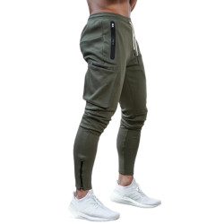 Joggers For Men - Athletic Pocket Joggers Running Pants - Army Green