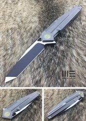 We Knife Grey Handle Black Bade- 610G