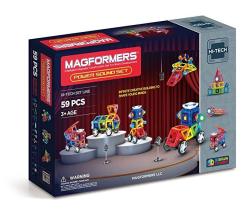 Magformers Power Sound Set 59 Piece Magnetic Building Blocks Educational Magnetic Tiles Kit Magnetic Construction Stem Musical Toy Set Includes W