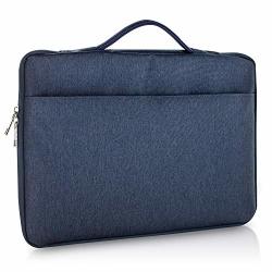 Olixar Canvas 15" Laptop Bag - Ultra-lightweight - Built-in Handle - Extra Storage Pocket - Blue