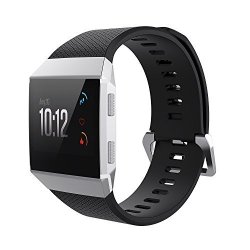 Smartwatch Bands For Fitbit Ionic Soft Tpu Replacement Wristband Adjustable Sport Band For Fitbit Ionic Smart Watch Accessories Black