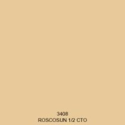 Rosco 3408 Sheet Rosco Sun 1 2 Cto Converts 5500K To 3800K Sheet Gel-sheets