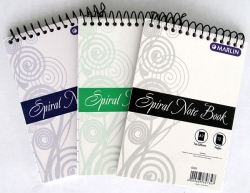 Marlin A7 72 Page Spiral Note Book Single Book