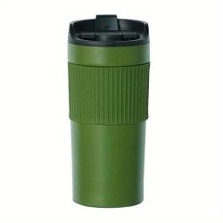- Double Wall Travel Coffee Press Set - 473ML - Army Green